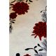 Modern Red Flower Wool Rug